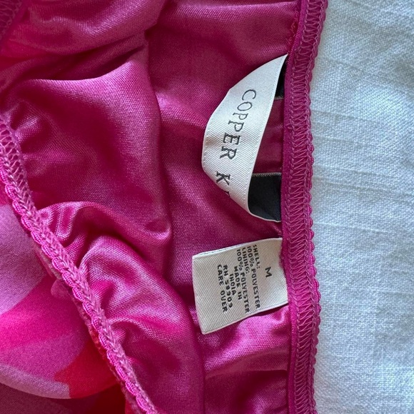 Vintage pink floral midi skirt - Picture 6 of 7